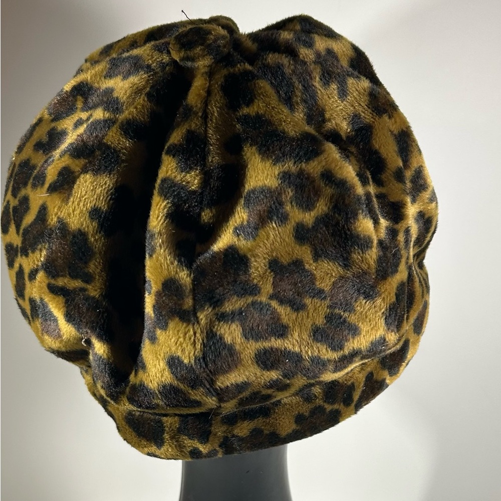 Vintage HandMade Leopard Print Hat - Picture 3 of 5